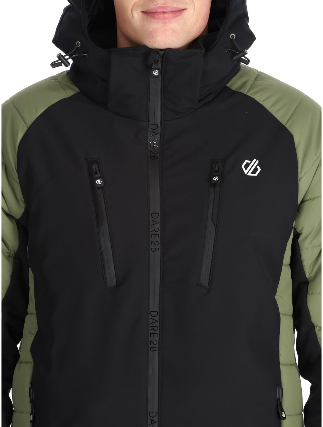 Dare2b, Speed softshell ski-jas heren Olivine Green / Black groen, zwart 