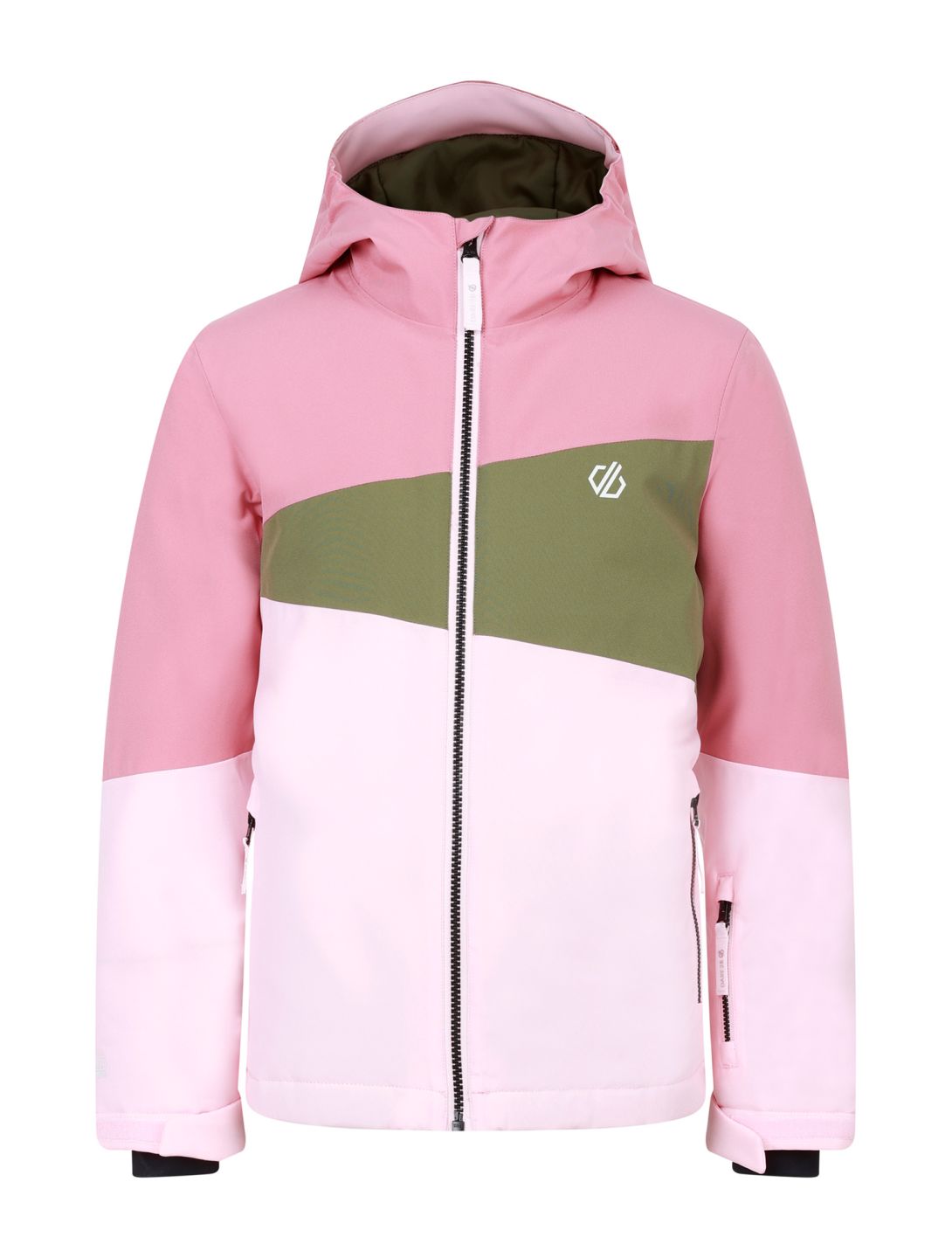 Dare2b, Steazy III ski-jas kinderen Dusty Rose / Olivine Green / Crystal Rose groen, roze 