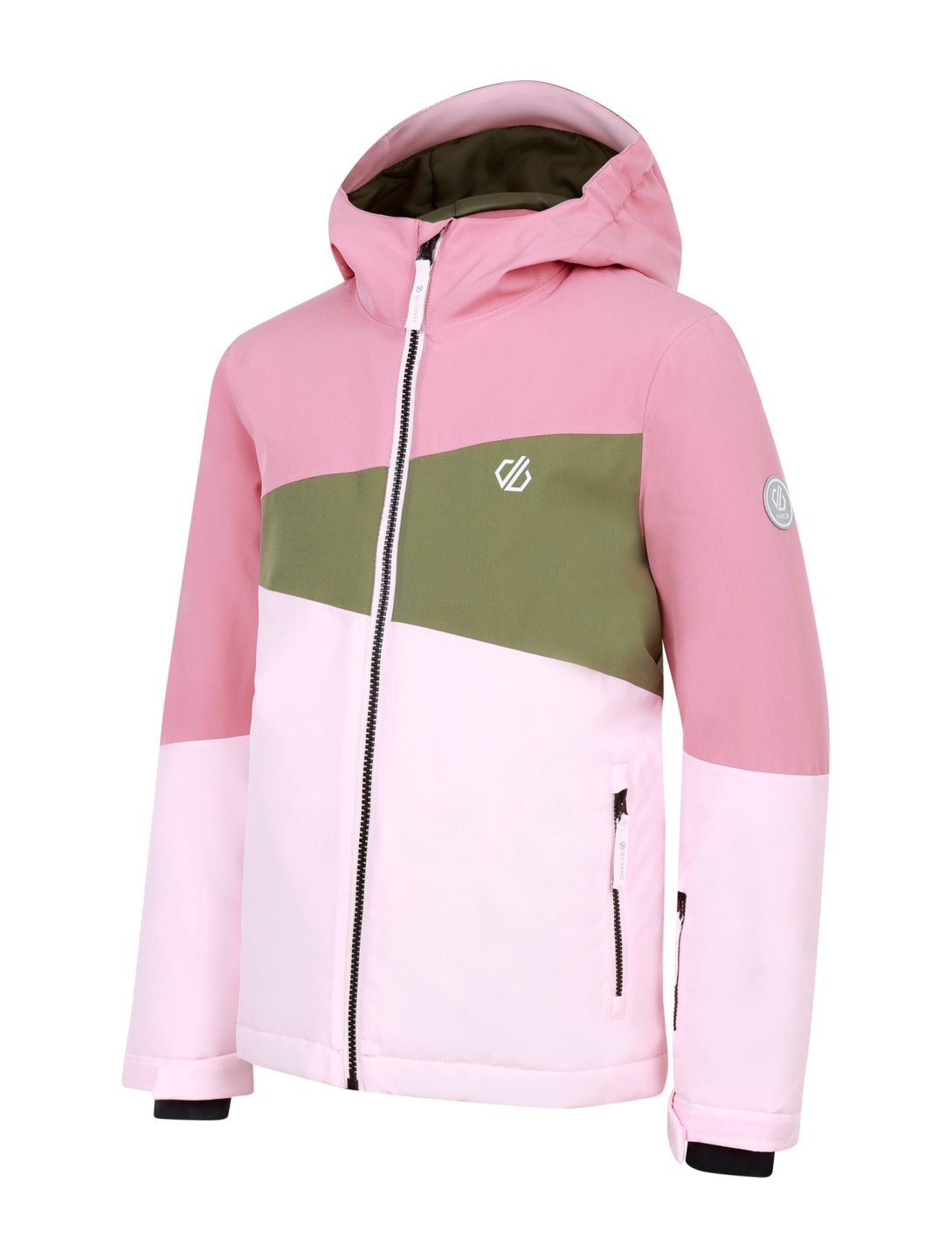 Dare2b, Steazy III ski-jas kinderen Dusty Rose / Olivine Green / Crystal Rose groen, roze 