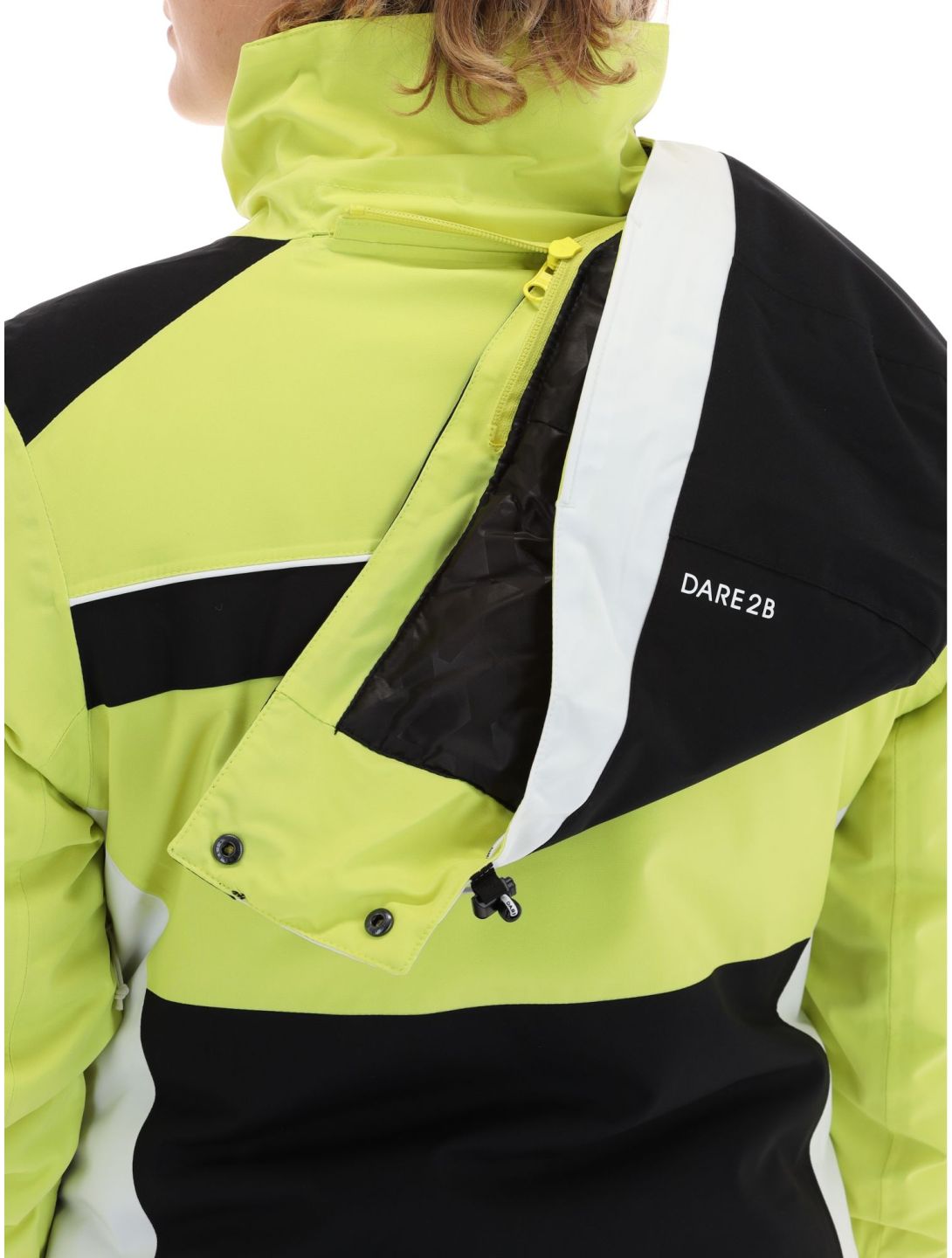 Dare2b, Vitilised ski-jas dames Yellow Plum / Black geel, zwart 