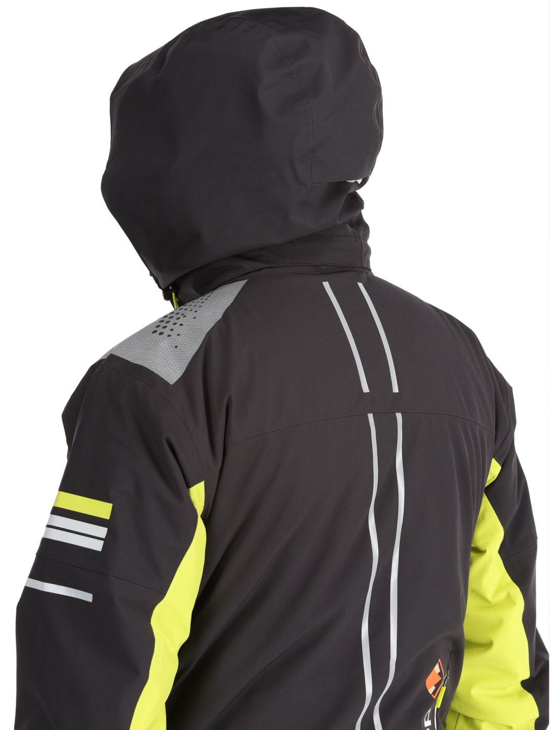 Deluni, Challenger 4 ski-jas heren Black / Yellow Lime geel, zwart 