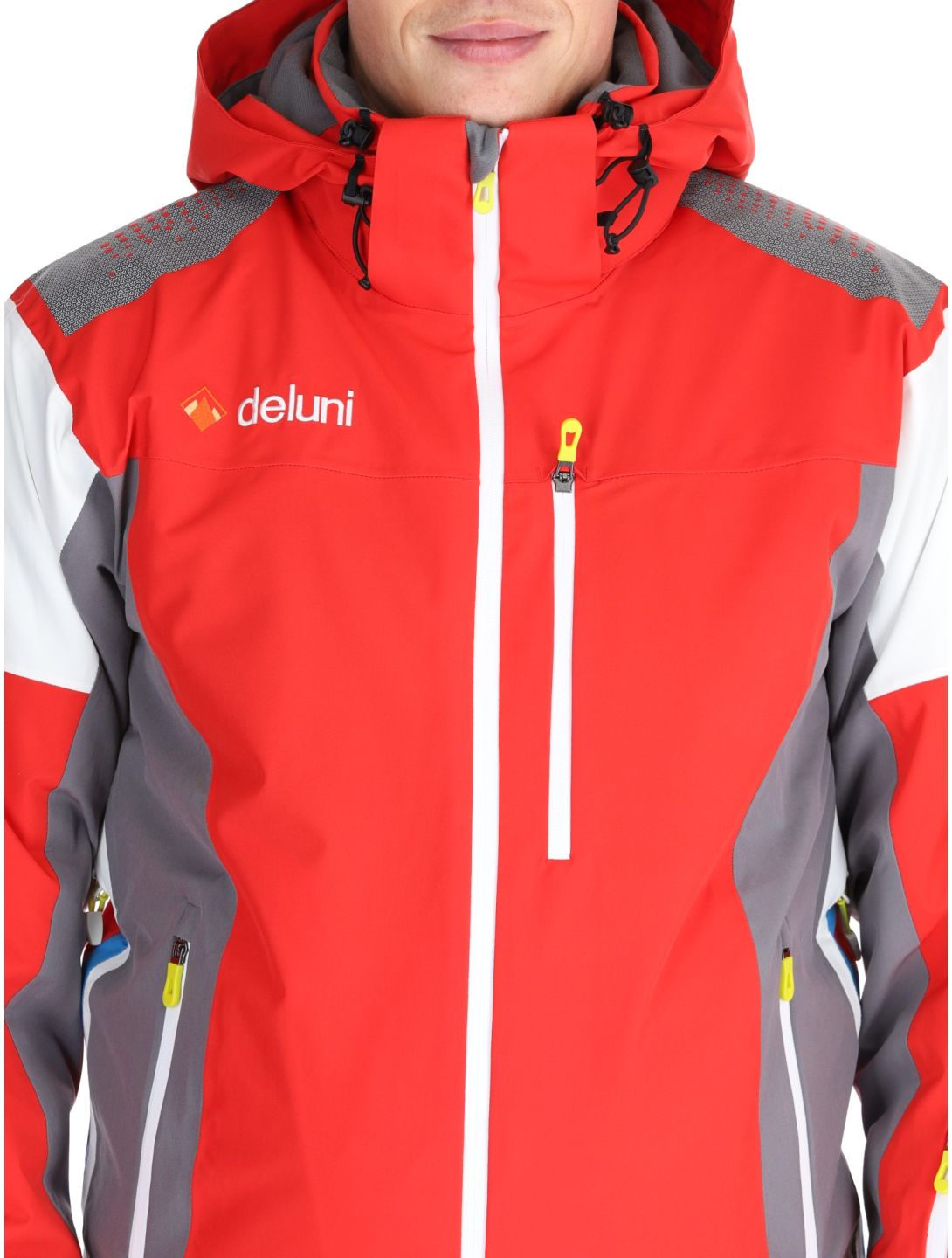 Deluni, Challenger 4 ski-jas heren Red / Anthracite grijs, rood 