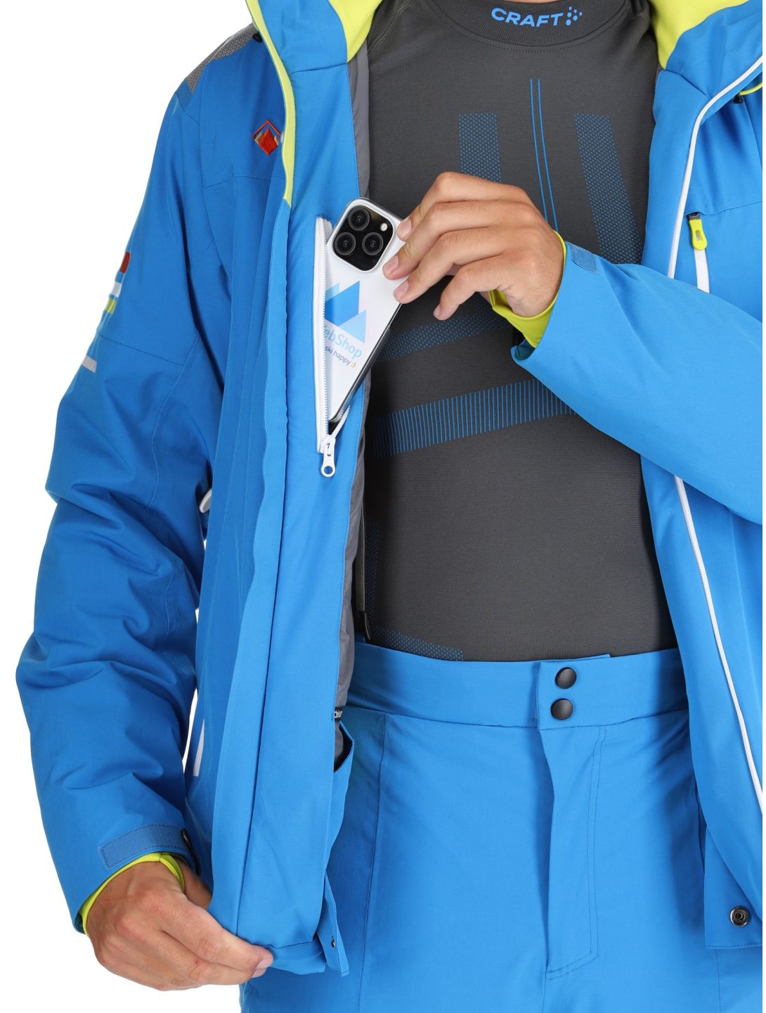 Deluni, Challenger 4 ski-jas heren Sky Blue blauw 