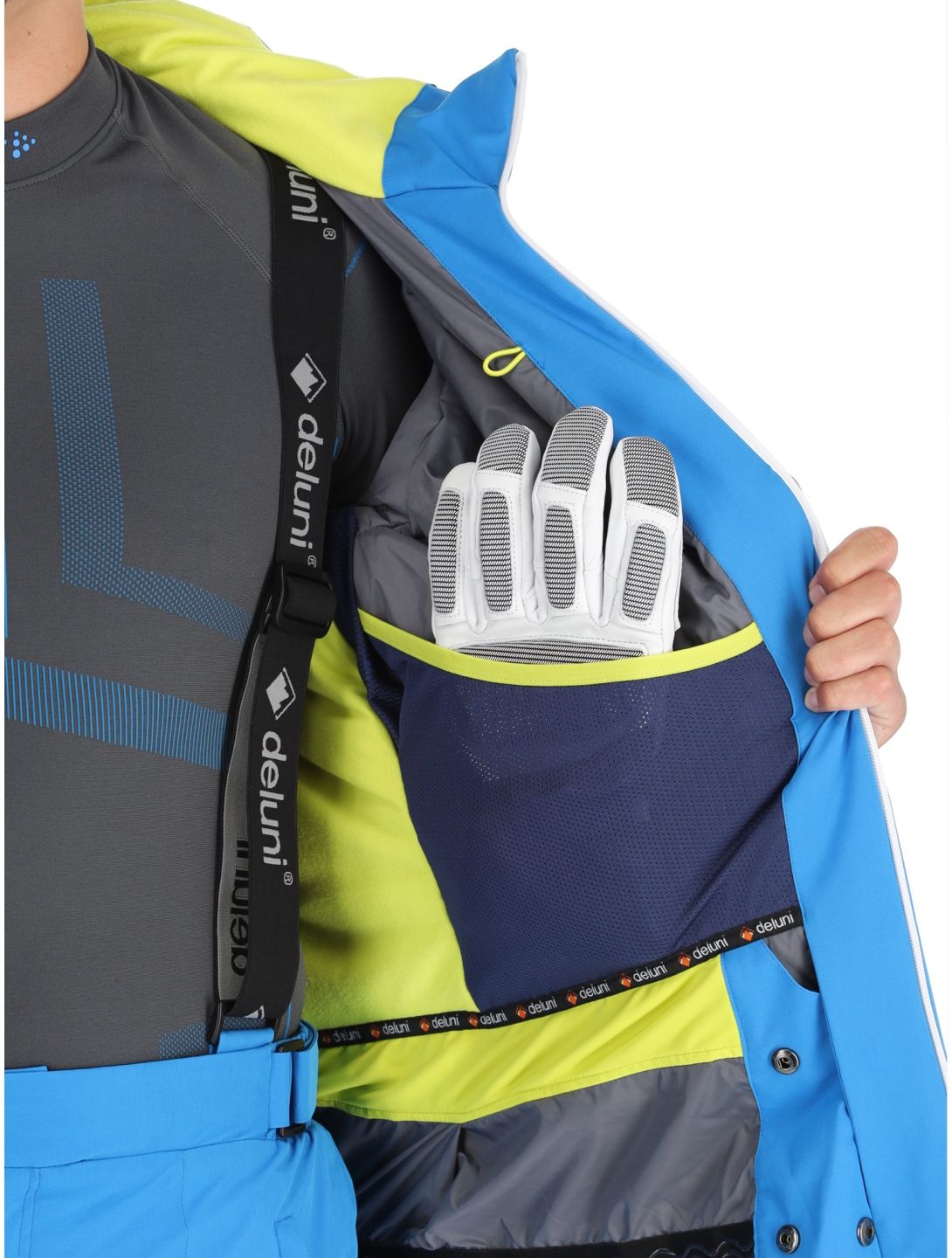 Deluni, Challenger 4 ski-jas heren Sky Blue blauw 