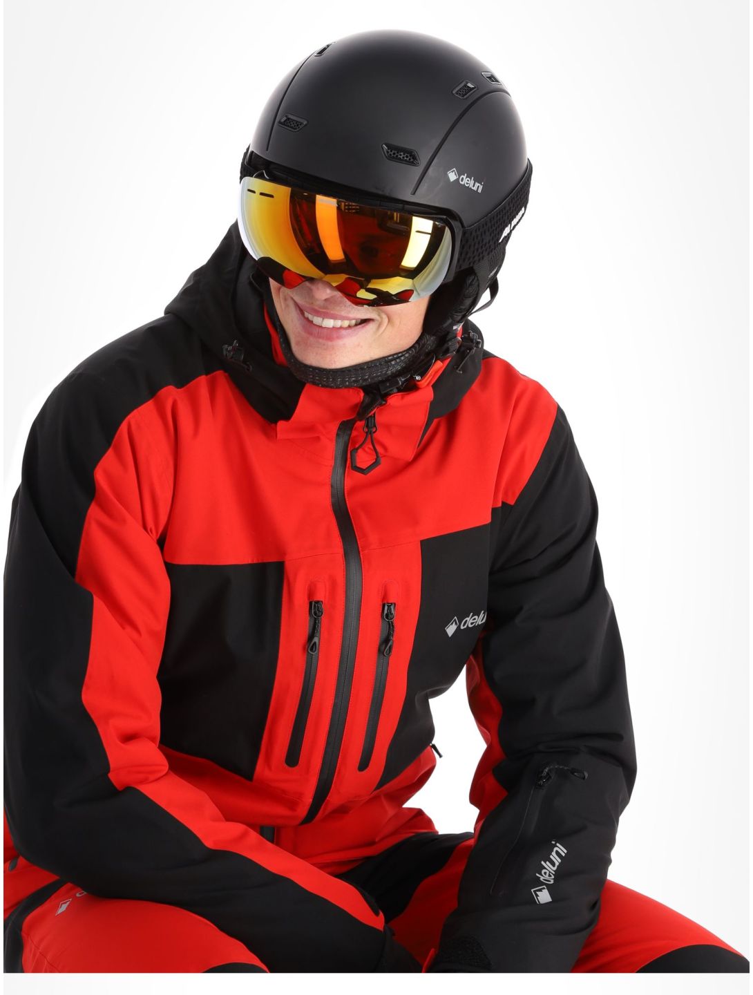 Deluni, Icerocker Pro ski-jas heren Black / Red rood, zwart 