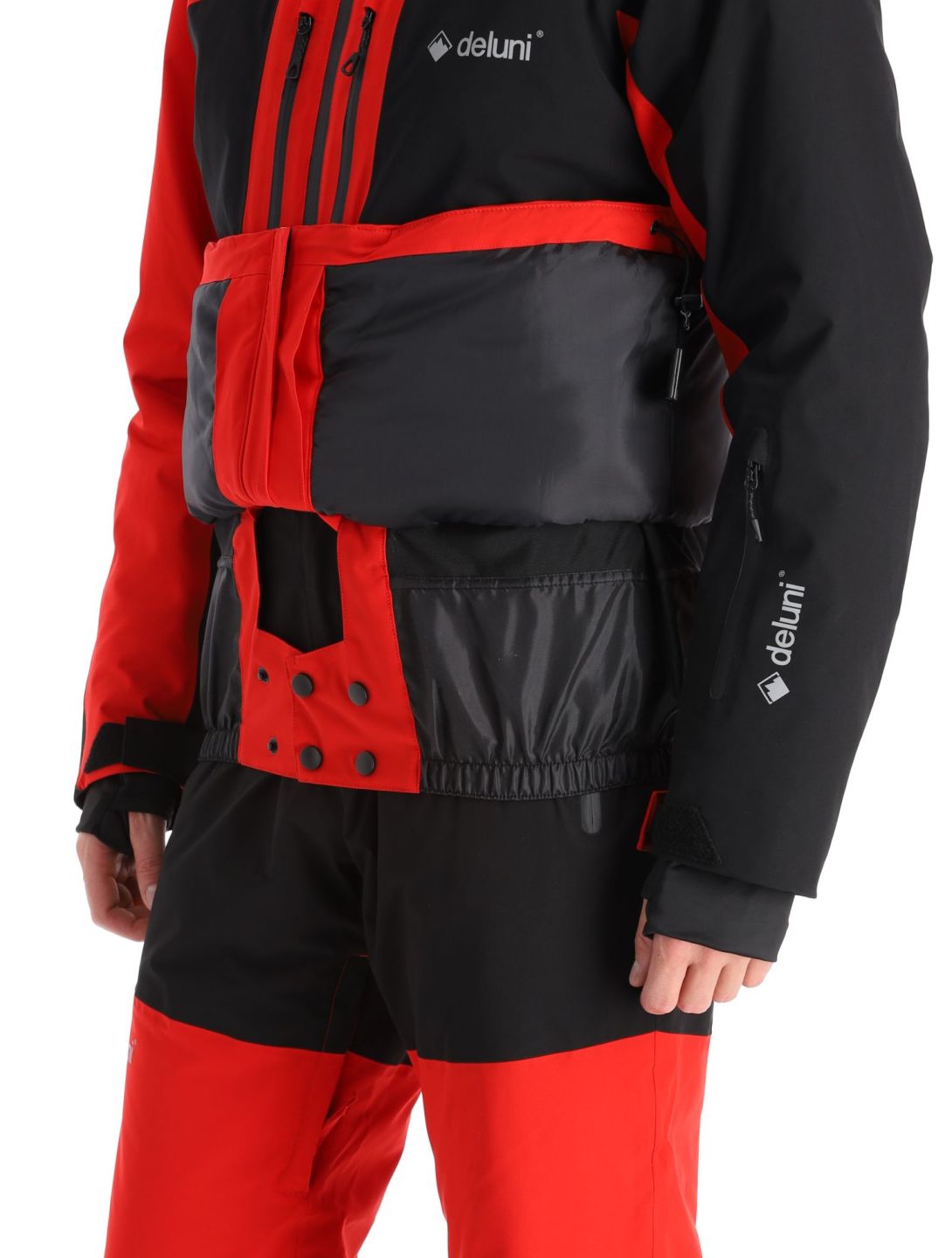 Deluni, Icerocker Pro ski-jas heren Black / Red rood, zwart 