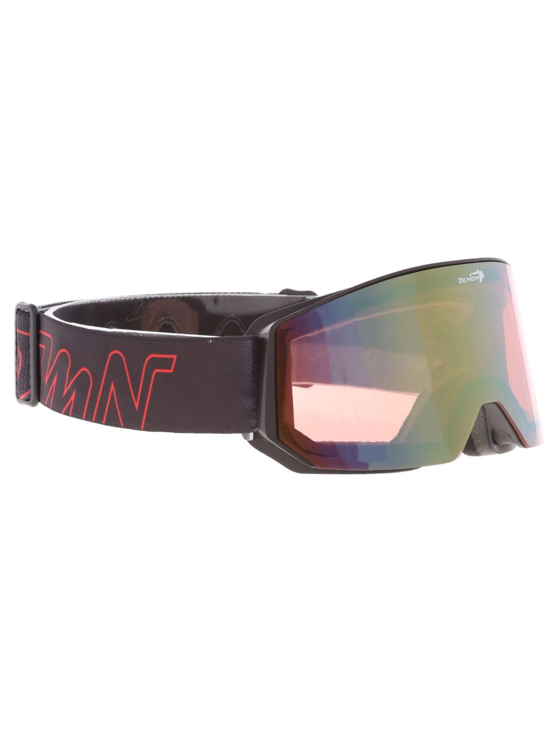 Demon, Intrepid (OTG) skibril OTG unisex Matt Black Red - Orange Red Mirror zwart 