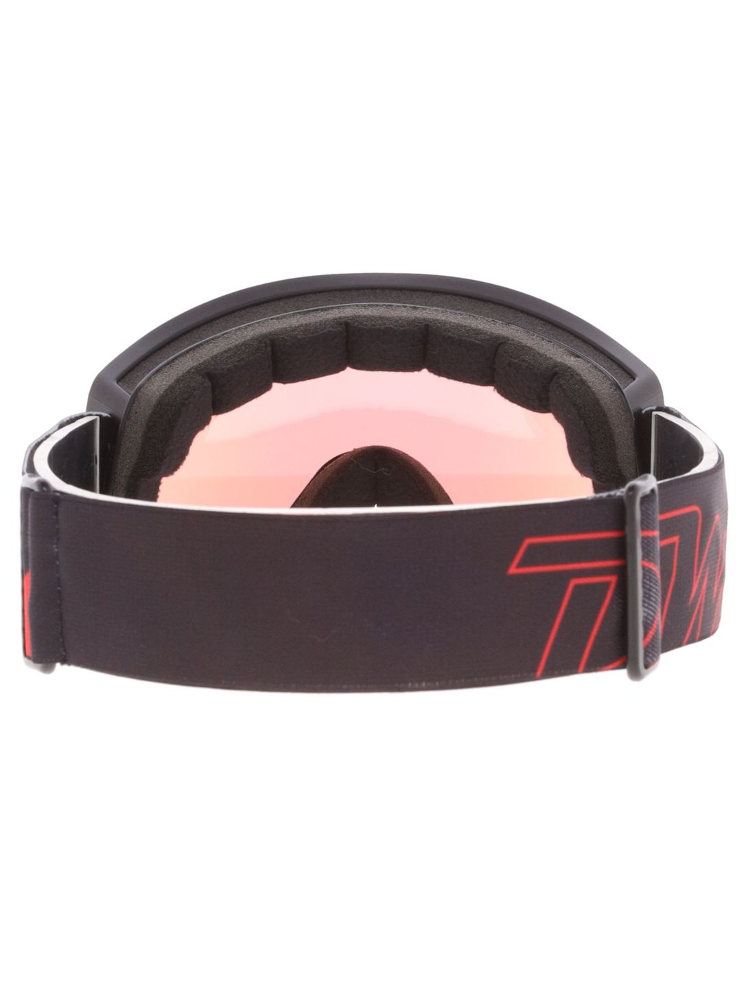 Demon, Intrepid (OTG) skibril OTG unisex Matt Black Red - Orange Red Mirror zwart 