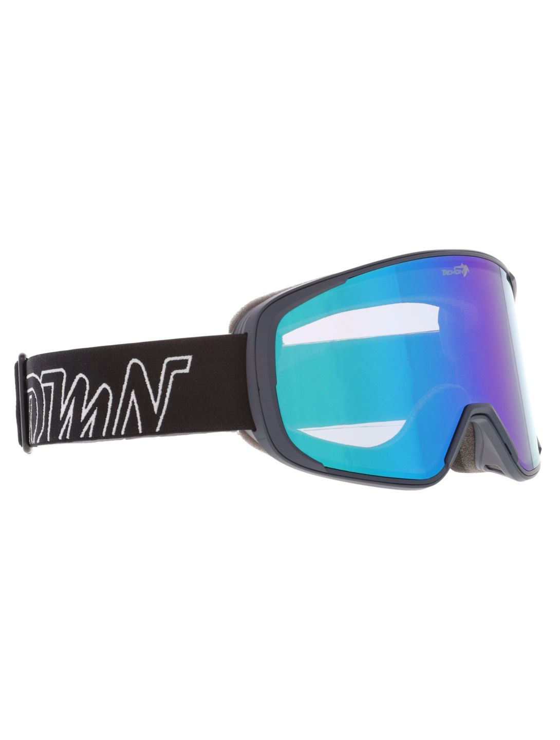 Demon, Provider PA Goggles unisex Matt Dark Octanio - Orange Green Mirror 