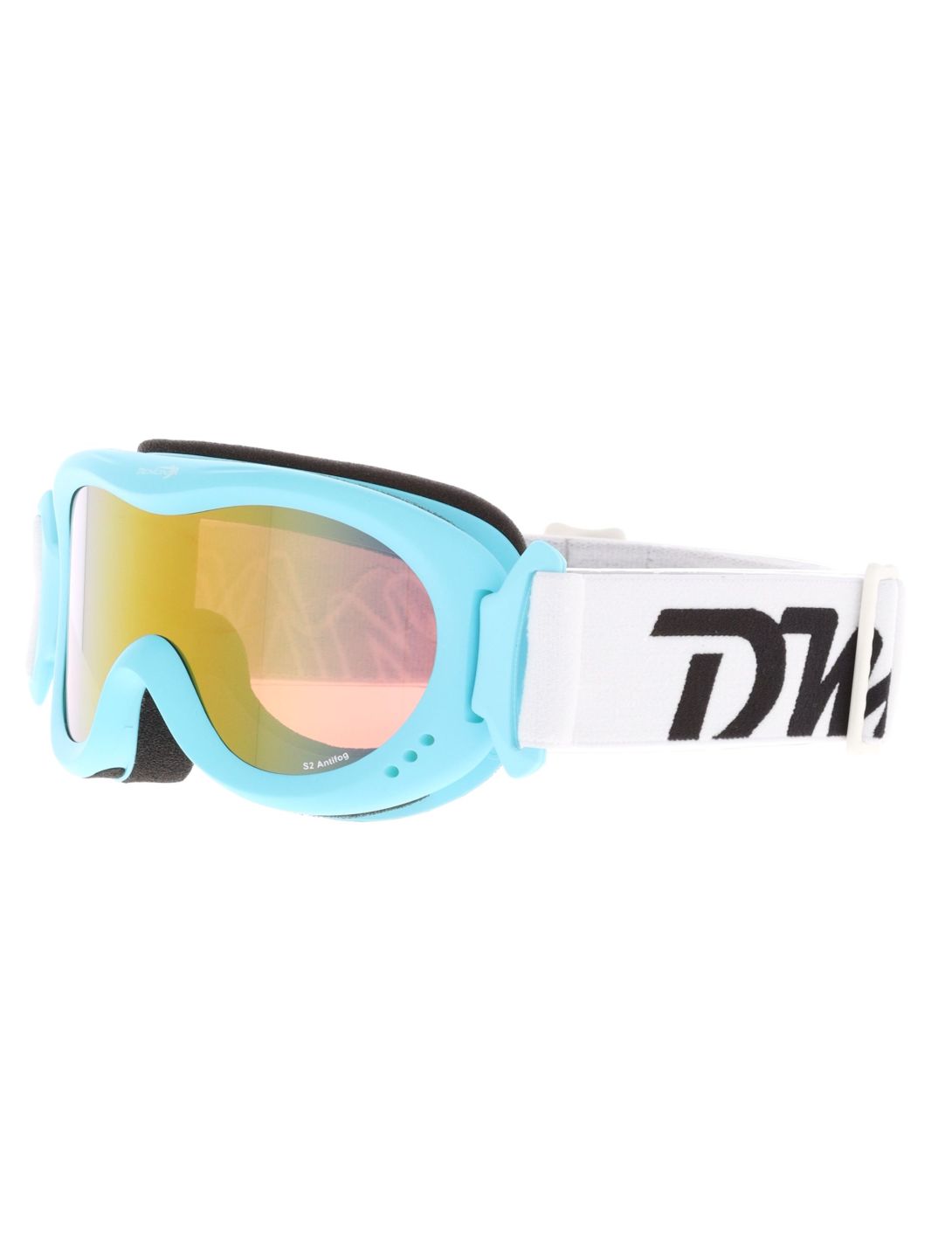 Demon, Snow 6 Mirror skibril kinderen Matt Light Blue - Orange Red Mirror blauw 