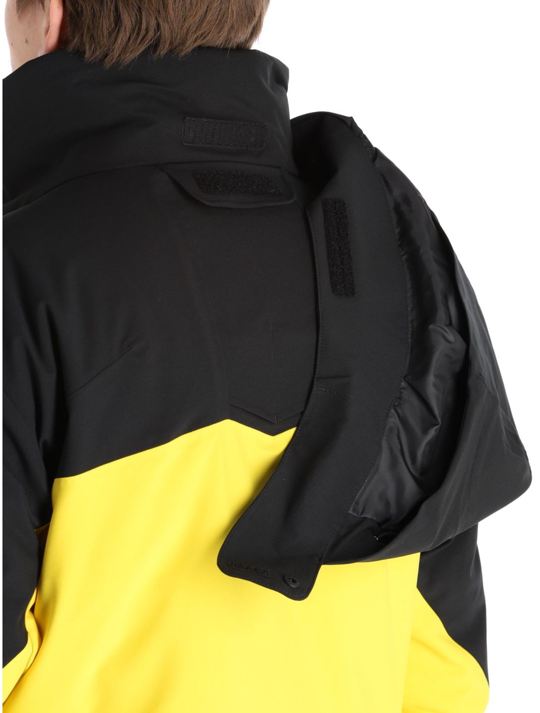 Descente, Chester ski-jas heren Warbler Yellow geel, zwart 