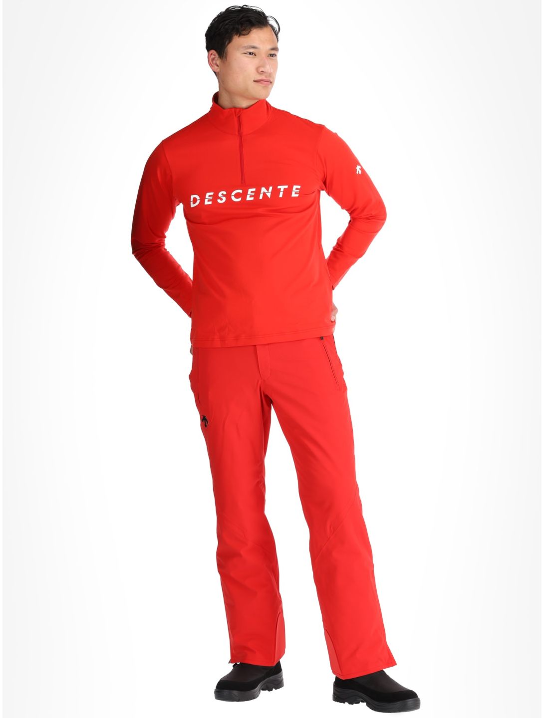 Descente, M-GB20 GA Ski pully heren Electric Red Rood 