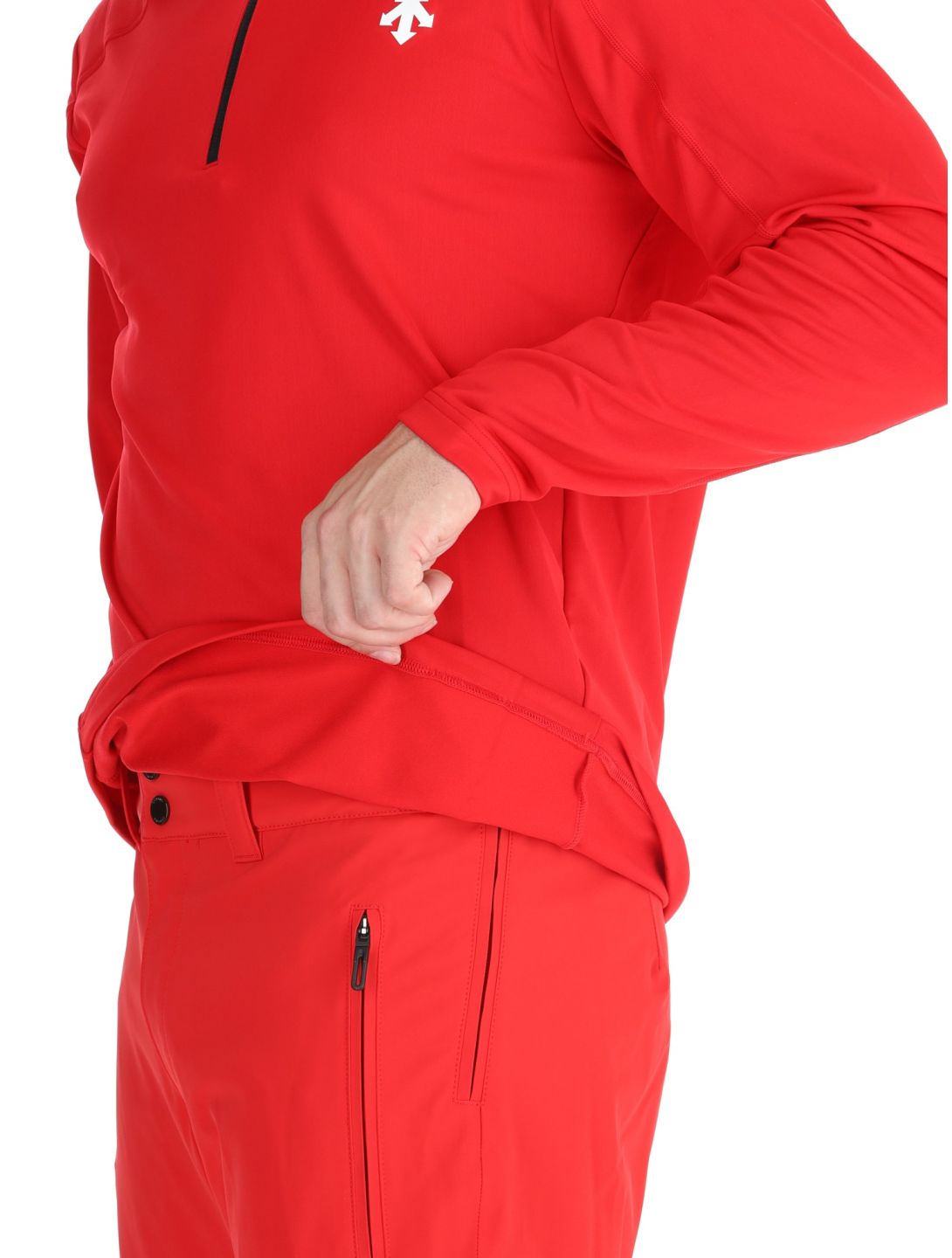 Descente, M-GB21 GA Ski pully heren Electric Red Rood 