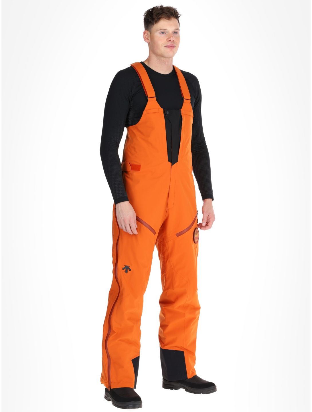 Descente, M-GD50M BB Skibroek Hardshell BIB heren Ripen Orange Oranje 