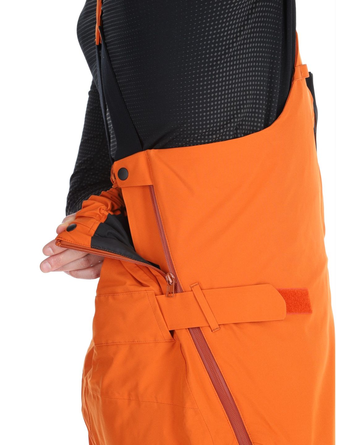 Descente, M-GD50M BB Skibroek Hardshell BIB heren Ripen Orange Oranje 