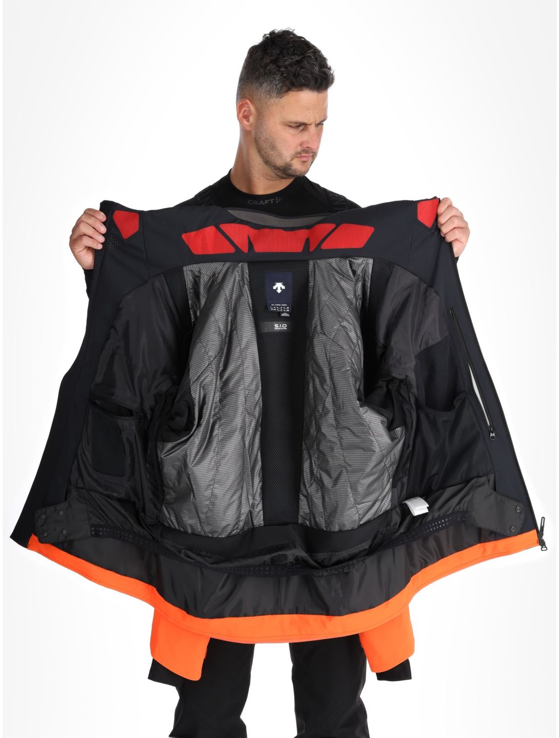 Descente, M-GK20 AA Jas gevoerd heren Swiss Rood 