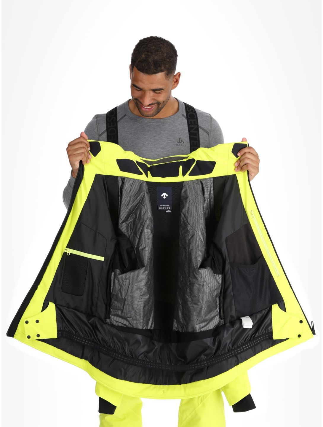 Descente, M-GK24 ski-jas heren Glint Yellow geel 