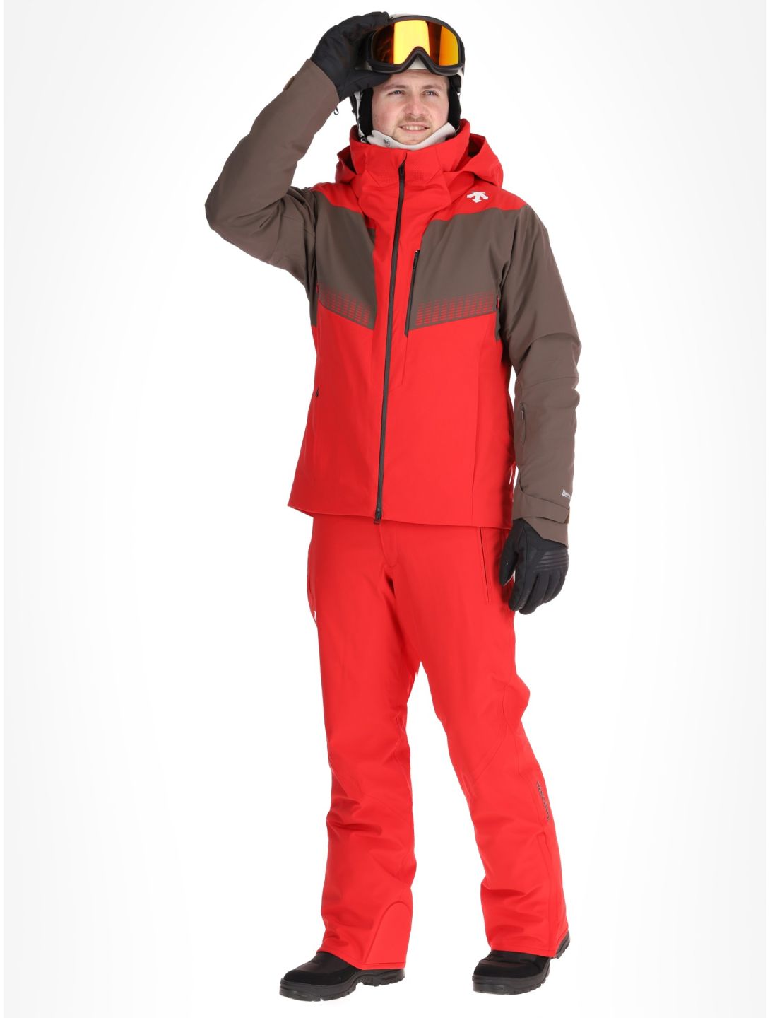 Descente, M-GK26 AA Jas gevoerd heren Electric Red Rood 