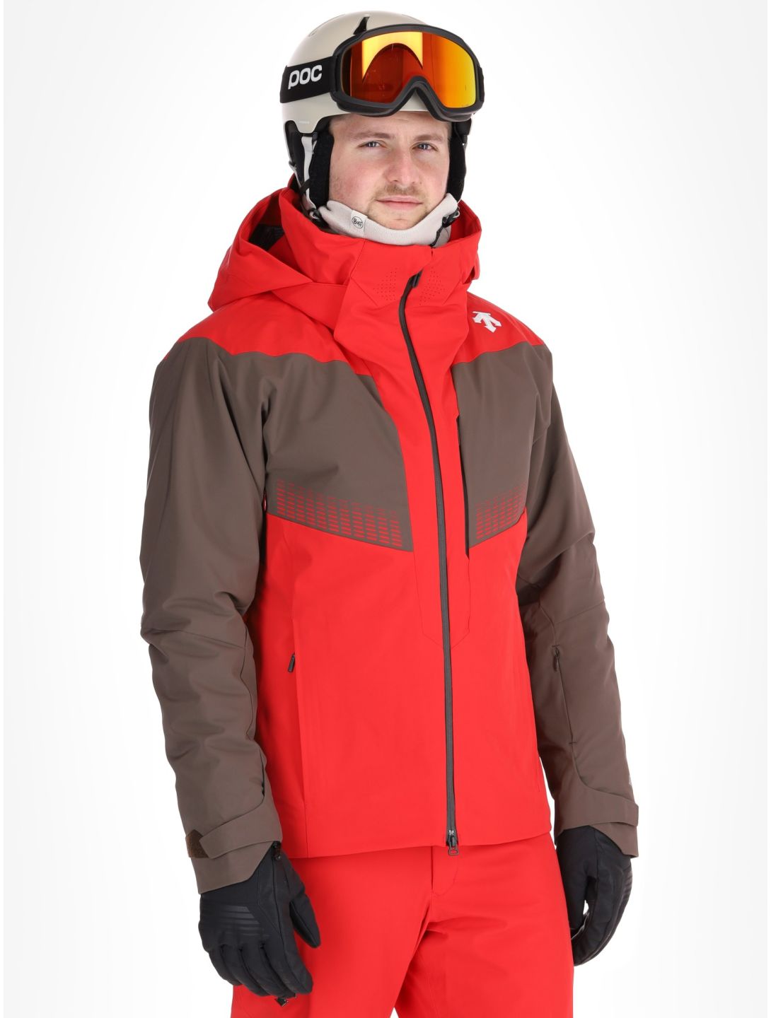 Descente, M-GK26 AA Jas gevoerd heren Electric Red Rood 