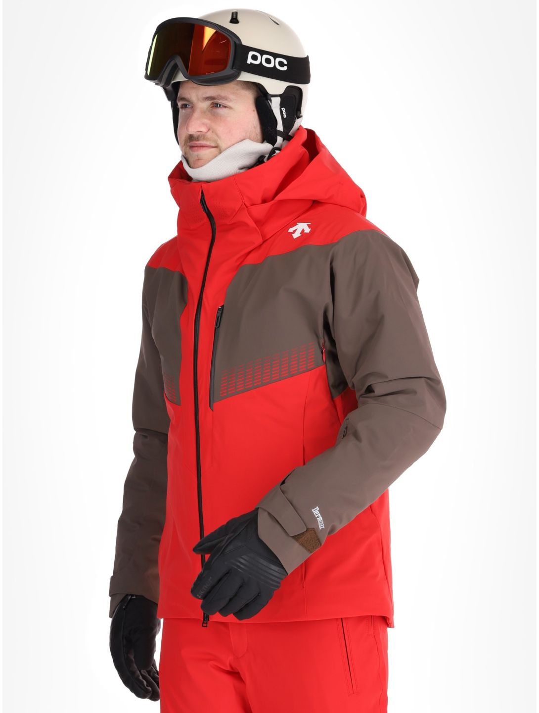 Descente, M-GK26 AA Jas gevoerd heren Electric Red Rood 