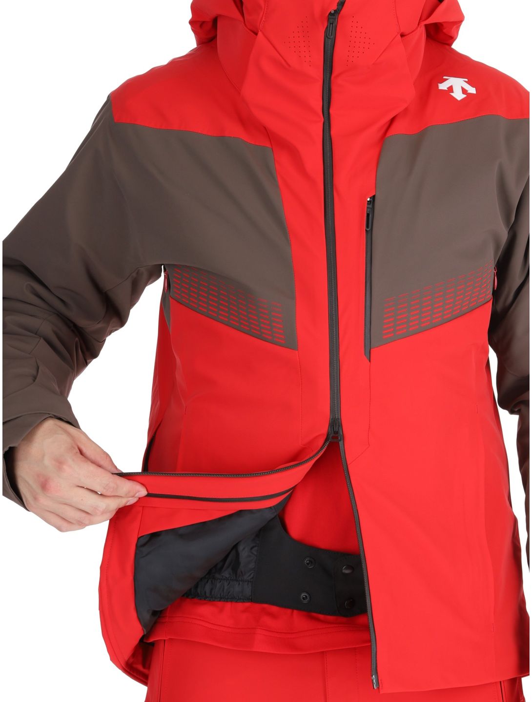 Descente, M-GK26 AA Jas gevoerd heren Electric Red Rood 