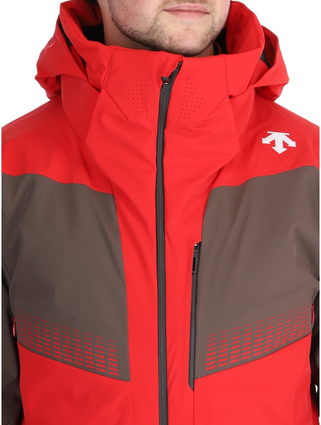 Descente, M-GK26 AA Jas gevoerd heren Electric Red Rood 