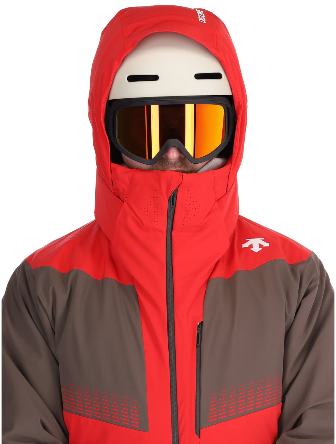 Descente, M-GK26 AA Jas gevoerd heren Electric Red Rood 