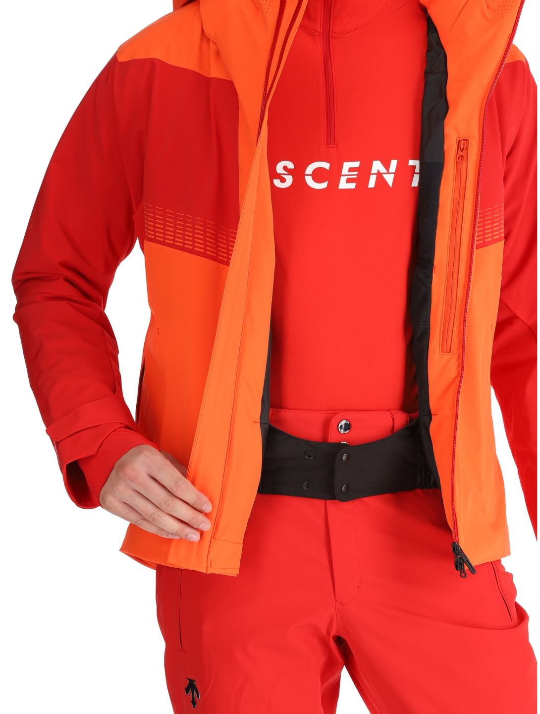 Descente, M-GK26 AA Jas gevoerd heren Momiji Orange Oranje 