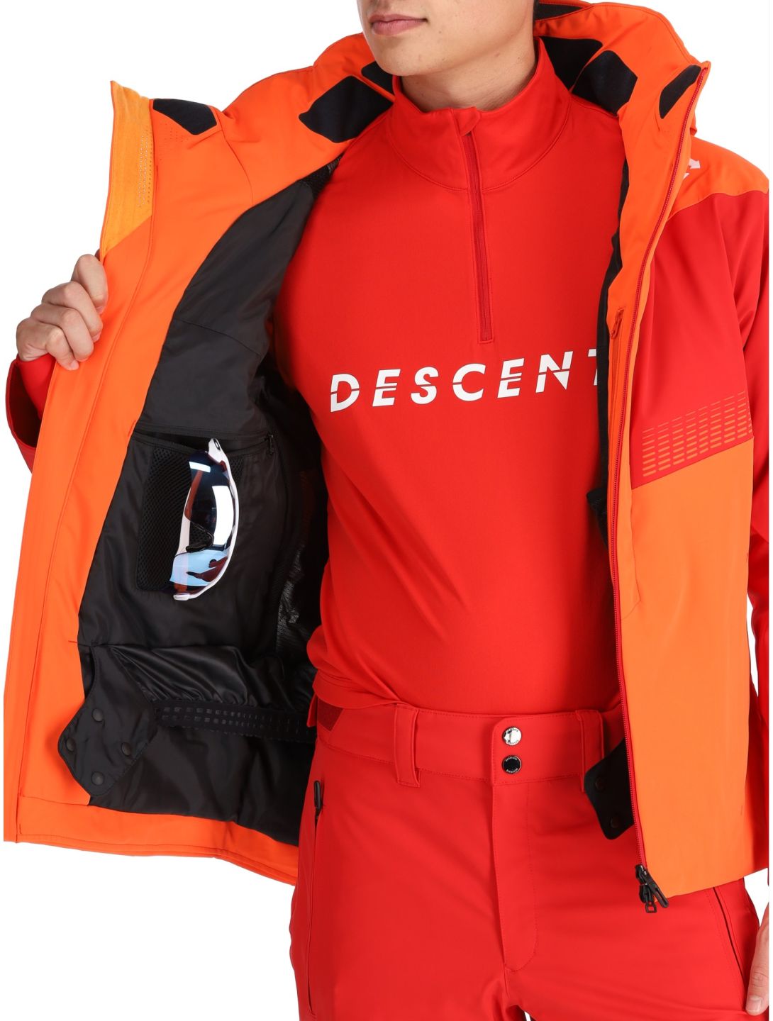 Descente, M-GK26 AA Jas gevoerd heren Momiji Orange Oranje 