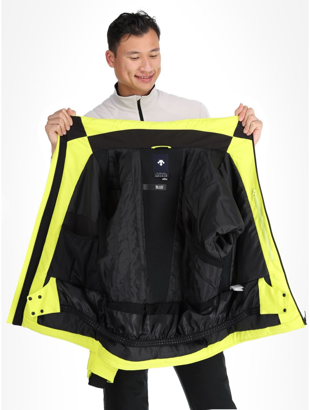 Descente, M-GK27 AA Jas gevoerd heren Glint Yellow Geel 