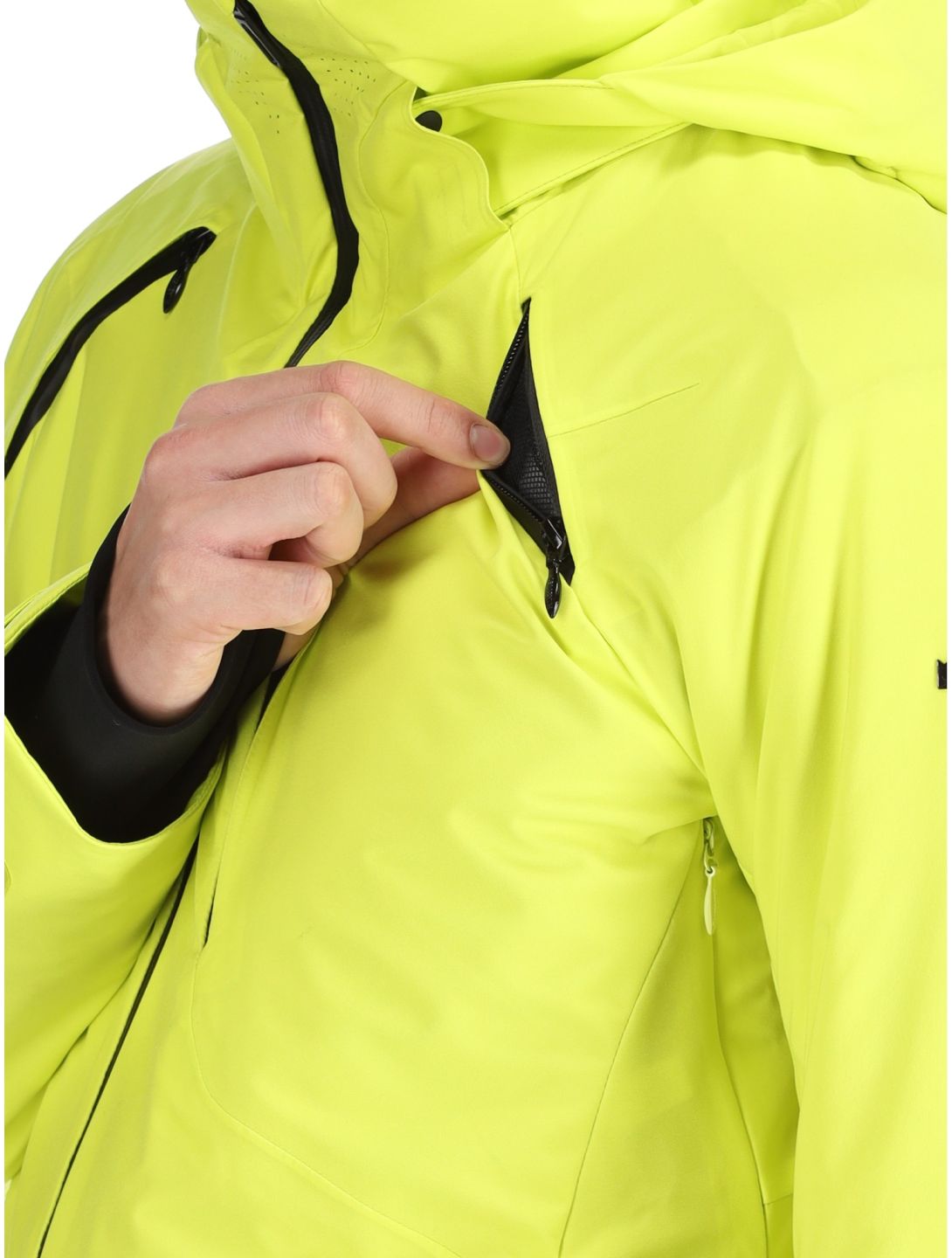 Descente, M-GK27 AA Jas gevoerd heren Glint Yellow Geel 