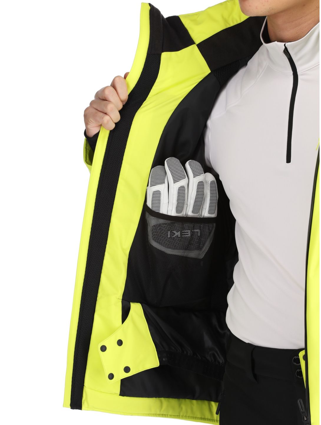 Descente, M-GK27 AA Jas gevoerd heren Glint Yellow Geel 