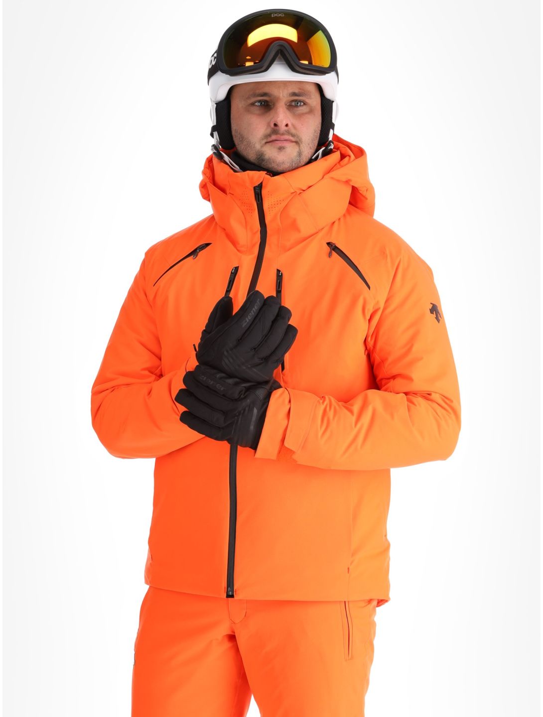 Descente, M-GK27 AA Jas gevoerd heren Momiji Orange Oranje 