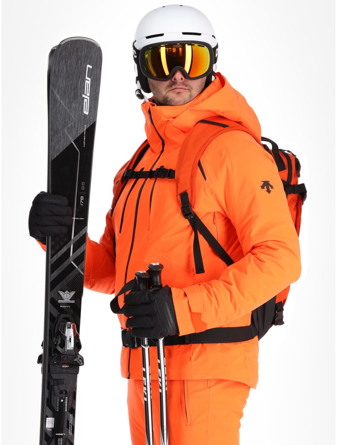 Descente, M-GK27 AA Jas gevoerd heren Momiji Orange Oranje 