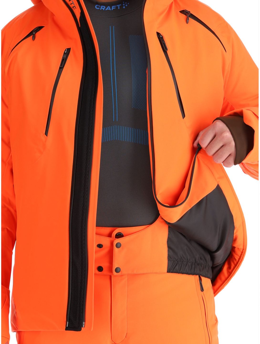 Descente, M-GK27 AA Jas gevoerd heren Momiji Orange Oranje 