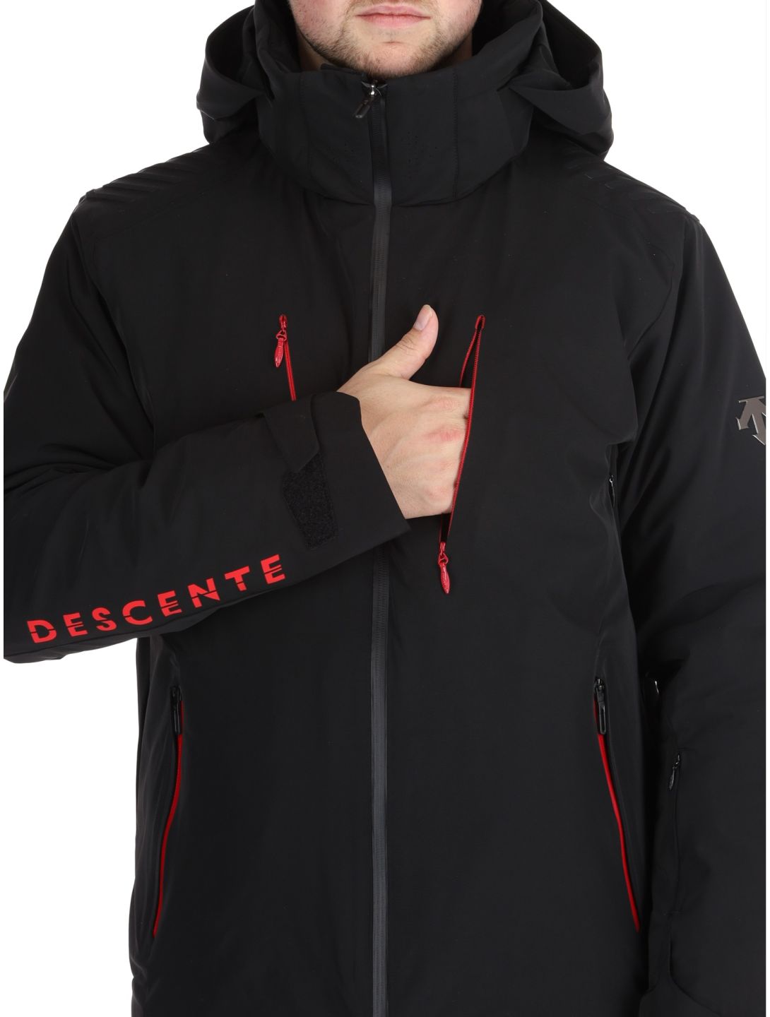 Descente, M-GK29 AA Jas gevoerd heren Black Zwart 