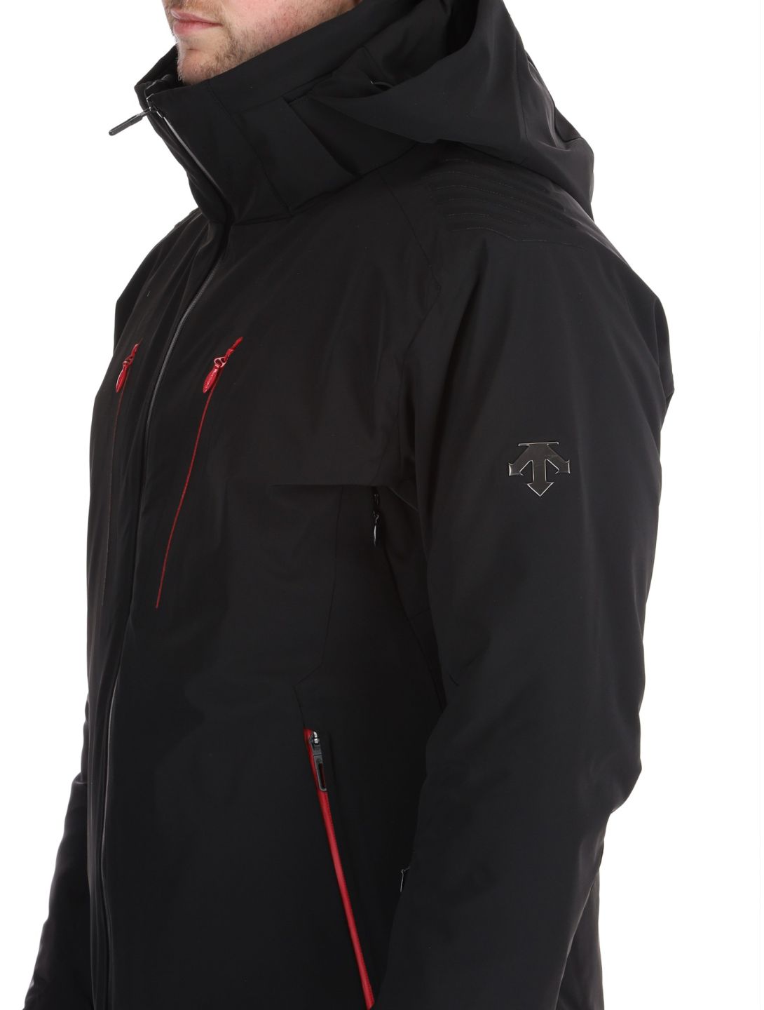 Descente, M-GK29 AA Jas gevoerd heren Black Zwart 