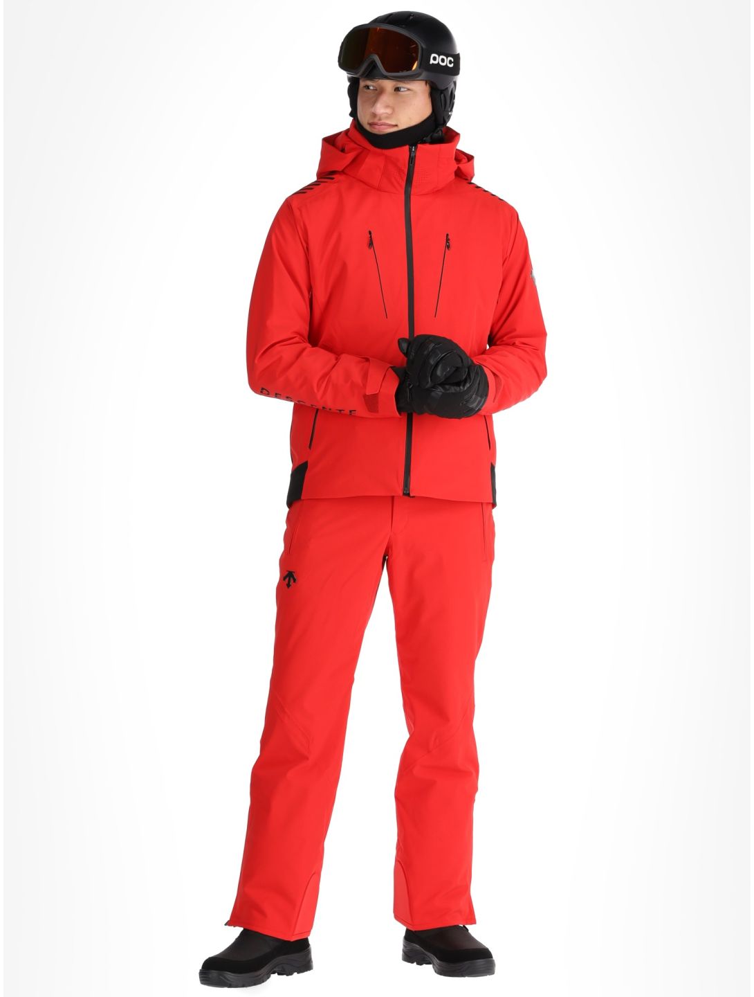 Descente, M-GK29 AA Jas gevoerd heren Electric Red Rood 