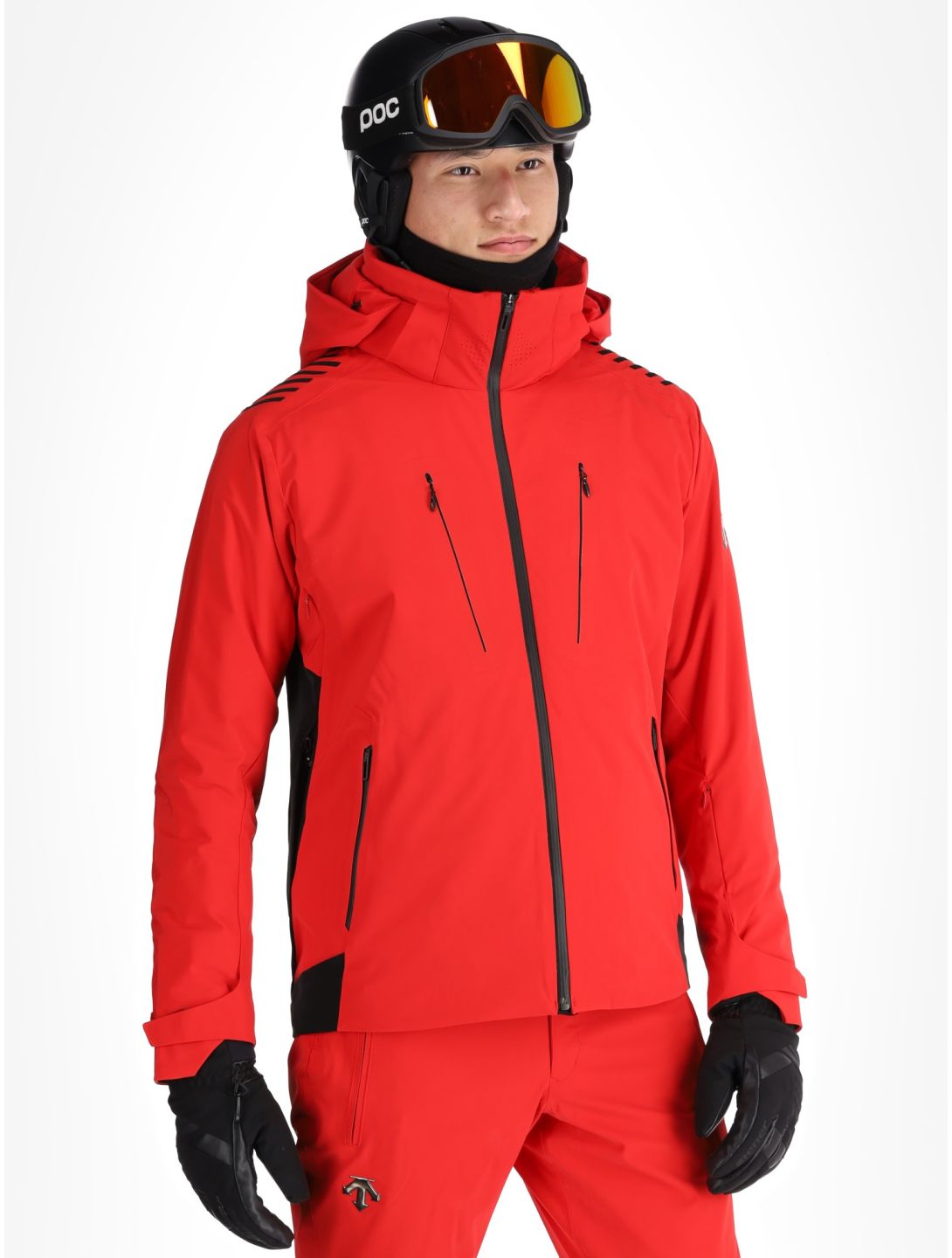 Descente, M-GK29 AA Jas gevoerd heren Electric Red Rood 