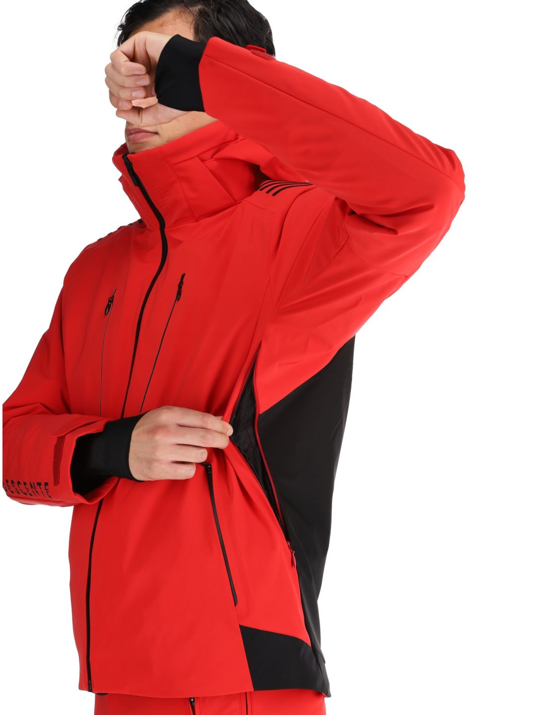 Descente, M-GK29 AA Jas gevoerd heren Electric Red Rood 