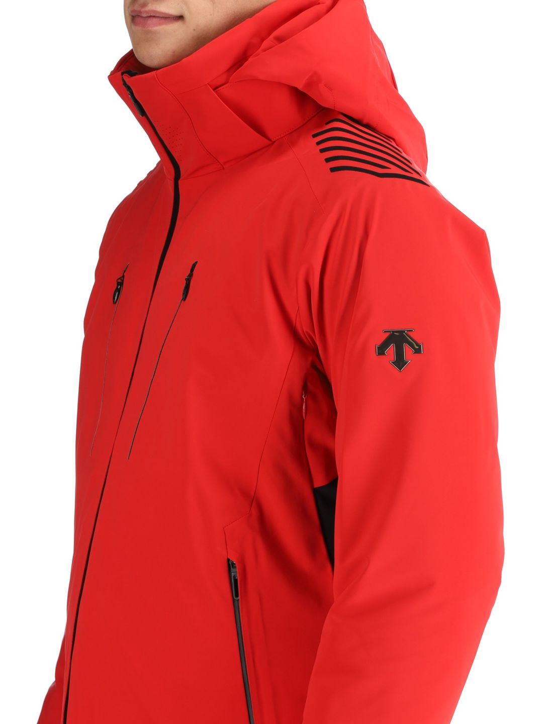 Descente, M-GK29 AA Jas gevoerd heren Electric Red Rood 