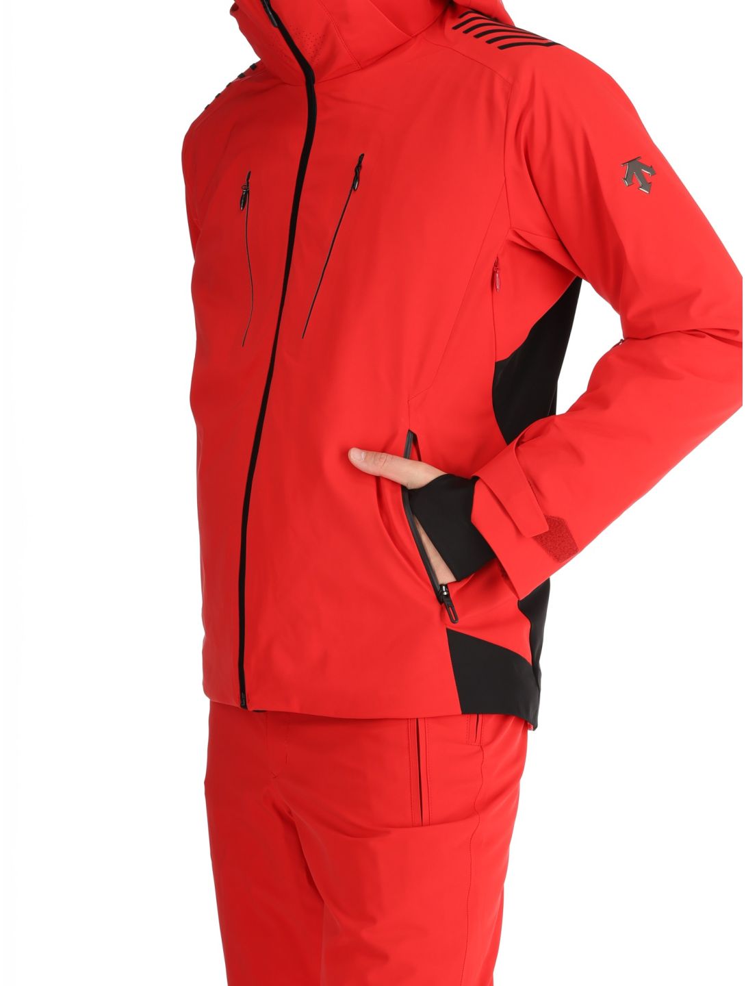 Descente, M-GK29 AA Jas gevoerd heren Electric Red Rood 