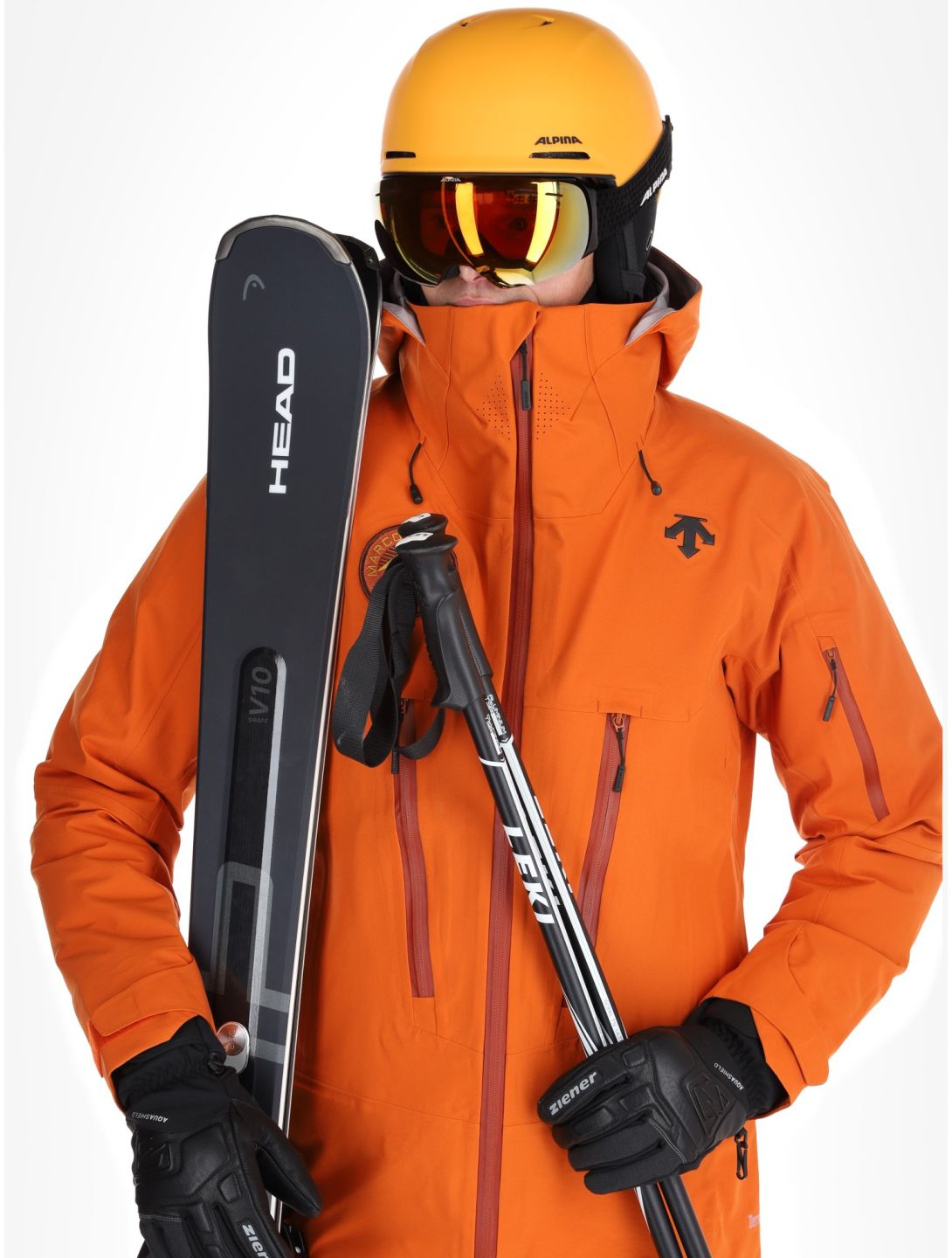 Descente, M-GK50M Marco Odermatt hardshell ski-jas heren Ripen Orange oranje 