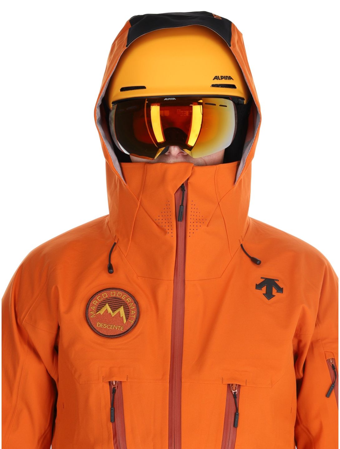 Descente, M-GK50M Marco Odermatt hardshell ski-jas heren Ripen Orange oranje 