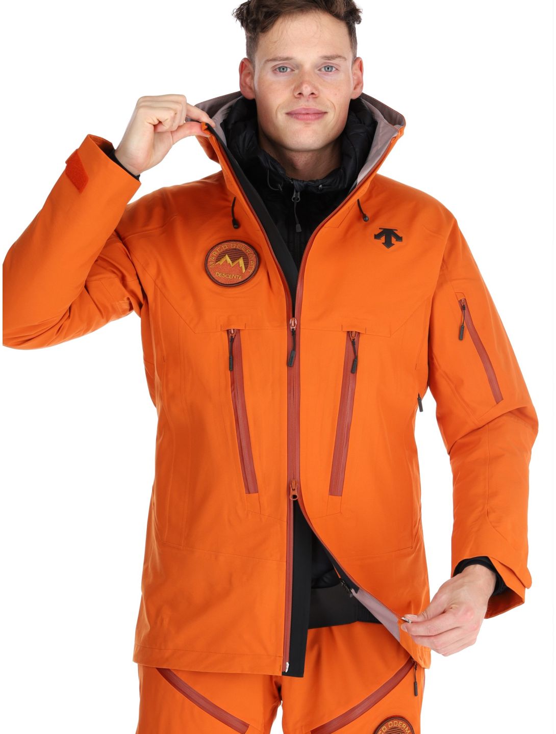 Descente, M-GK50M Marco Odermatt hardshell ski-jas heren Ripen Orange oranje 