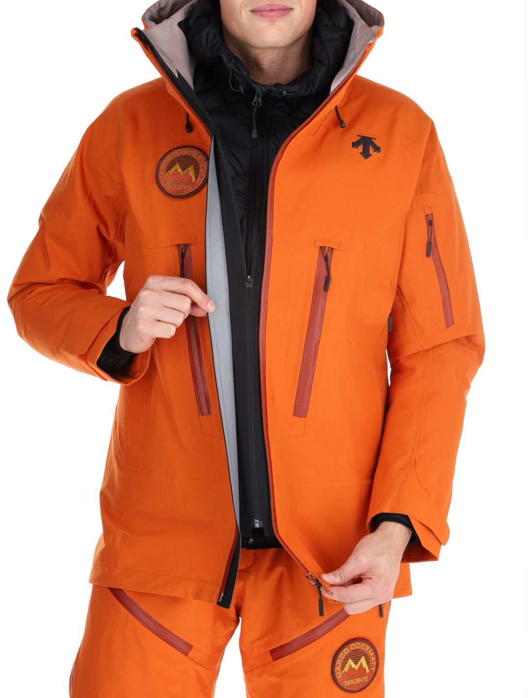 Descente, M-GK50M Marco Odermatt hardshell ski-jas heren Ripen Orange oranje 