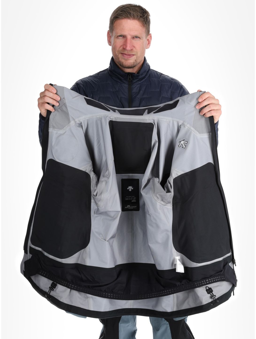 Descente, M-GK50M Marco Odermatt hardshell ski-jas heren Storm Weather Grey grijs 