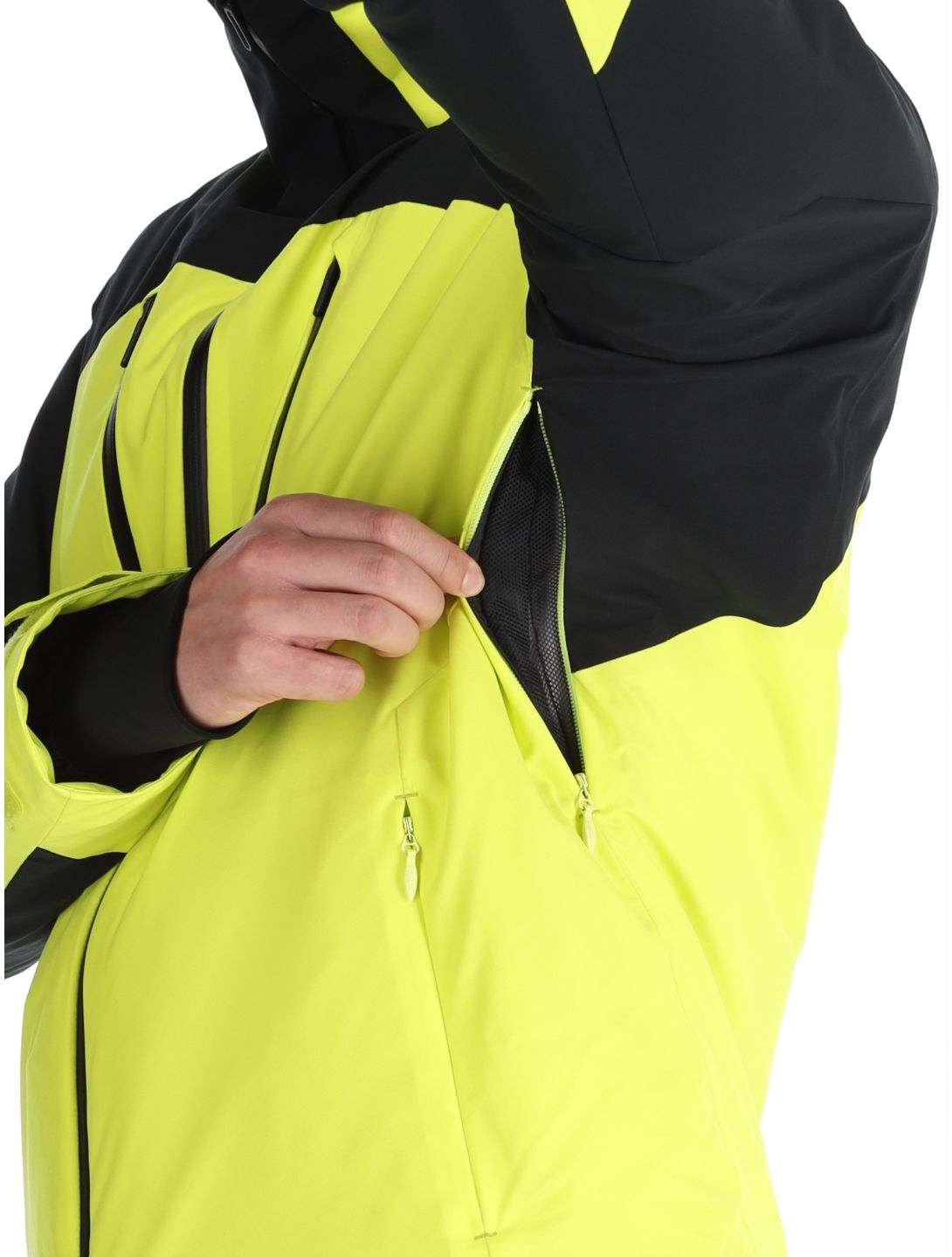 Descente, M-GK80 AA Jas gevoerd heren Glint Yellow Geel 