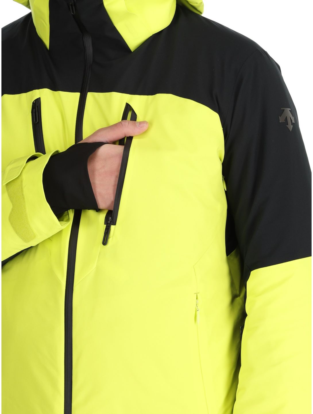 Descente, M-GK80 AA Jas gevoerd heren Glint Yellow Geel 