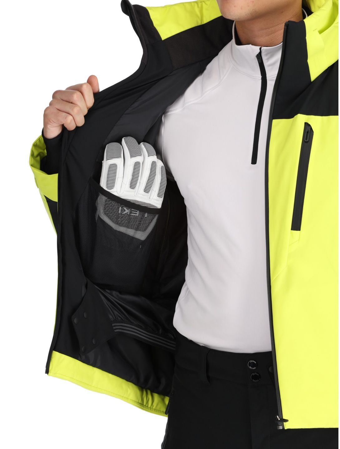 Descente, M-GK80 AA Jas gevoerd heren Glint Yellow Geel 